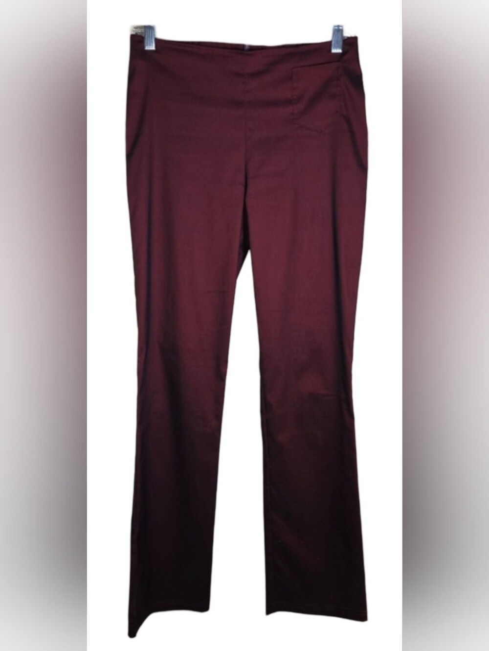 Vtg Y2K Formula X Deep Burgundy Flare Pants Size 5/6